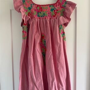 Mi Golondrina Red Floral Dress